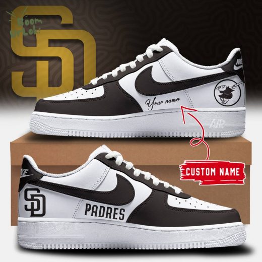 Padres Nike Sneakers 2024 New Design Custom Name Air Force 1 Edition