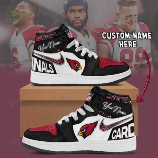 Personalized Arizona Cardinals Air Jordan 1 Custom Sneakers 2024