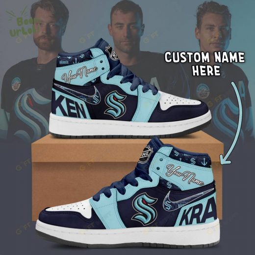 Personalized Seattle Kraken Air Jordan 1 Custom Sneakers