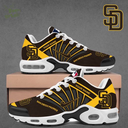 San Diego Padres 2024 Special Design Custom Name Air Max Shoes – MLB Edition