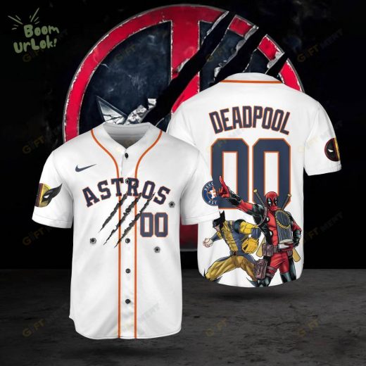 Deadpool & Wolverine x Houston Astros Baseball Jersey – Limited Edition