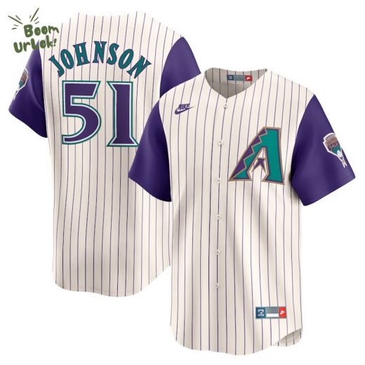 Men’s Arizona Diamondbacks Nike Cream Throwback Cooperstown Collection Limited Jersey