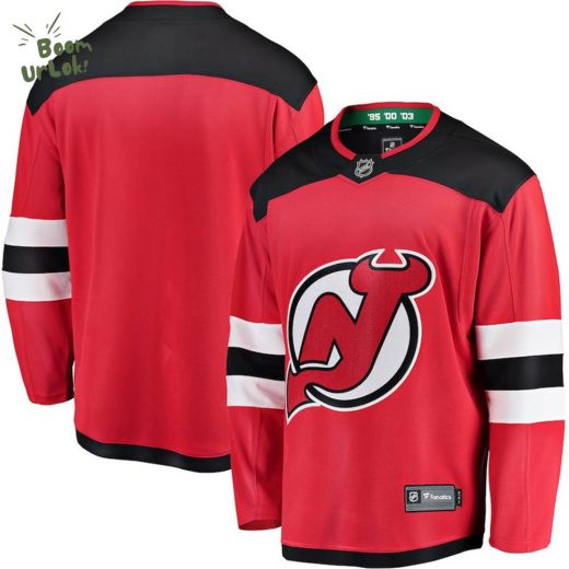 New Jersey Devils NHL Fanatics Breakaway Home Jersey Authentic