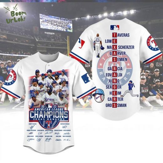 Texas Rangers Champion Jersey – Custom MLB Replica