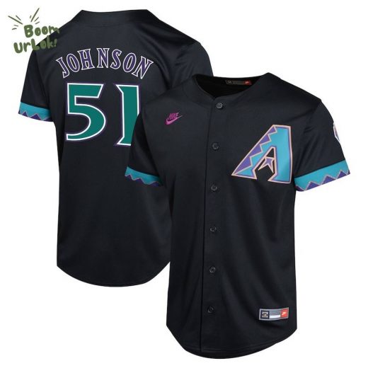 Youth Randy Johnson Arizona Diamondbacks Nike Black Cooperstown Collection Limited Jersey