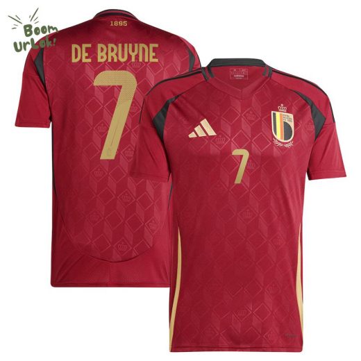 2024 Kevin De Bruyne Belgium Home Soccer Jersey – Official National Team Gear