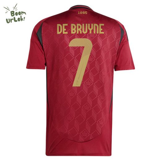 2024 Kevin De Bruyne Belgium Home Soccer Jersey – Official National Team Gear