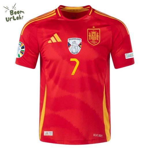 2024 Spain National Team Morata Jersey – Home Soccer Fan Apparel