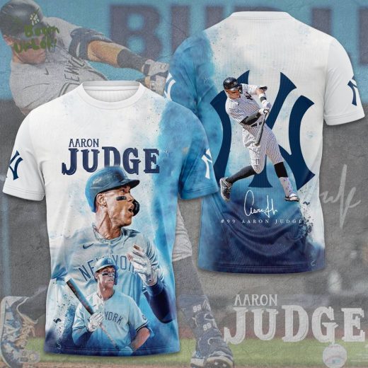 Aaron Judge x New York Yankees 3D T-Shirt – MLB Player Shirt 2024