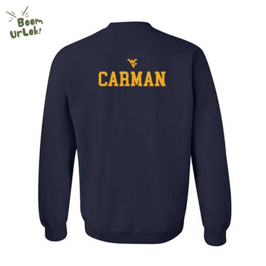 Anthony Carman West Virginia University Wrestling 2024 Sweatshirt