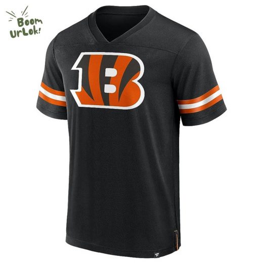 Cincinnati Bengals NFL Hashmark V-Neck Jersey – Short Sleeve Fan Gear