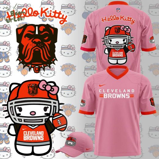 Cleveland Browns x Hello Kitty 2024 Limited Edition Football Jersey – Custom Design