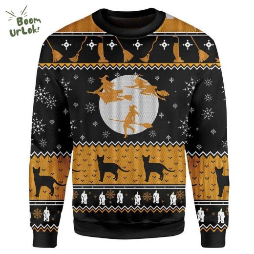 Custom Ugly Christmas Witch Sweater 2024