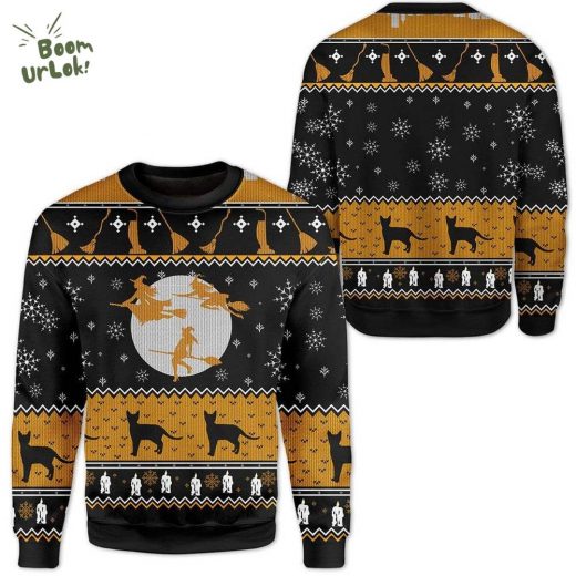 Custom Ugly Christmas Witch Sweater 2024