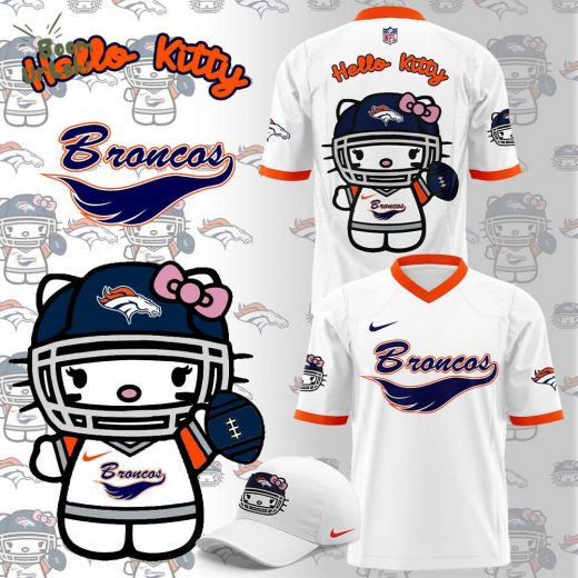 Denver Broncos x Hello Kitty 2024 White Football Jersey – Limited Edition Design