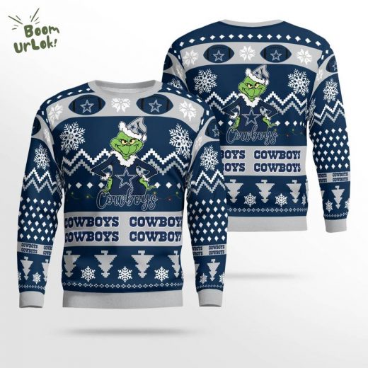 Grinch Dallas Cowboys Christmas Sweater – NFL Fan Gear