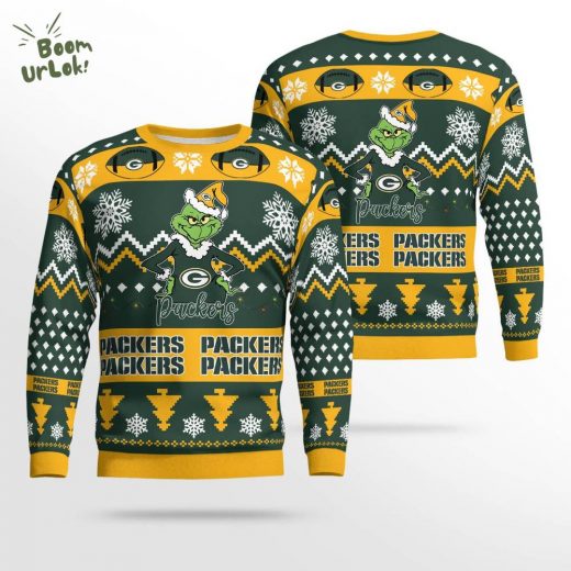 Grinch Green Bay Packers Christmas Sweater – NFL Holiday Gear