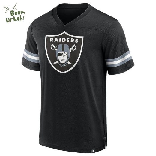 Las Vegas Raiders NFL Hashmark V-Neck Jersey – Short Sleeve Football Apparel