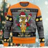 Santa Born to Ride Motorcycle Ugly Christmas Sweater