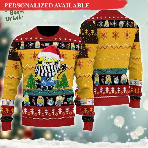 Minions Christmas Ugly Christmas Sweater 2024