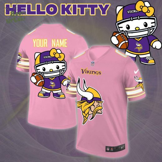 Minnesota Vikings x Hello Kitty 2024 Limited Edition Football Jersey – Exclusive Fan Gear