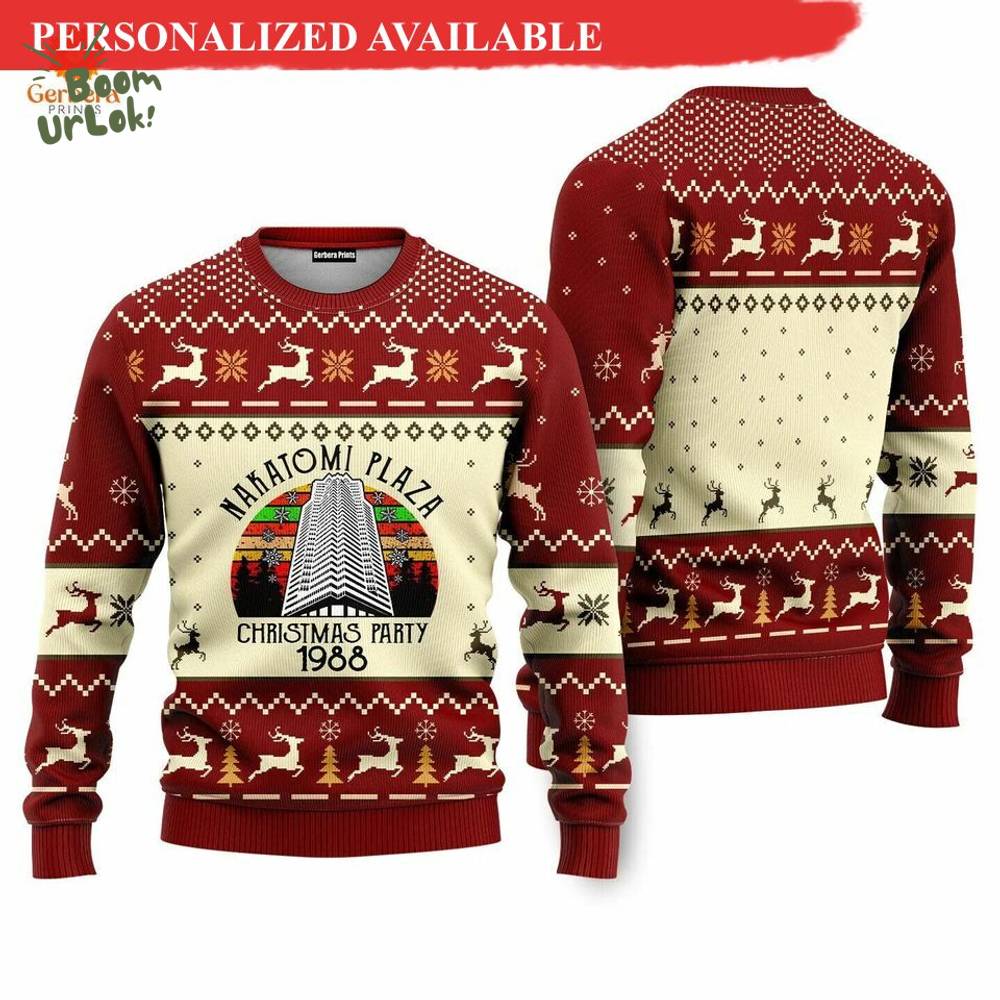 Nakatomi Plaza Ugly Christmas Sweater 2024 Nakatomi Plaza Ugly Christmas Sweater 2024