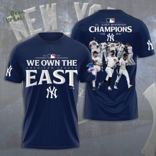 New York Yankees 3D We Own The East Division Champion 2024 T-Shirt – MLB Baseball Shirt