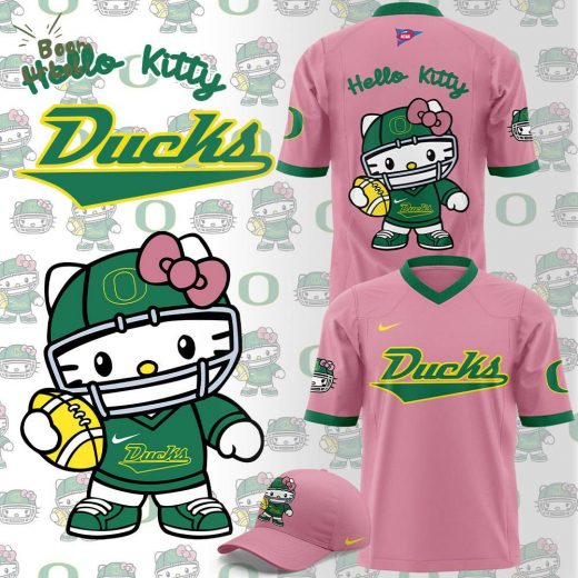 Oregon Ducks x Hello Kitty 2024 Limited Edition Football Jersey – Custom Design