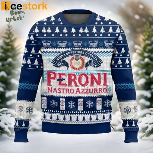 Peroni Nastro Azzurro Ugly Christmas Sweater