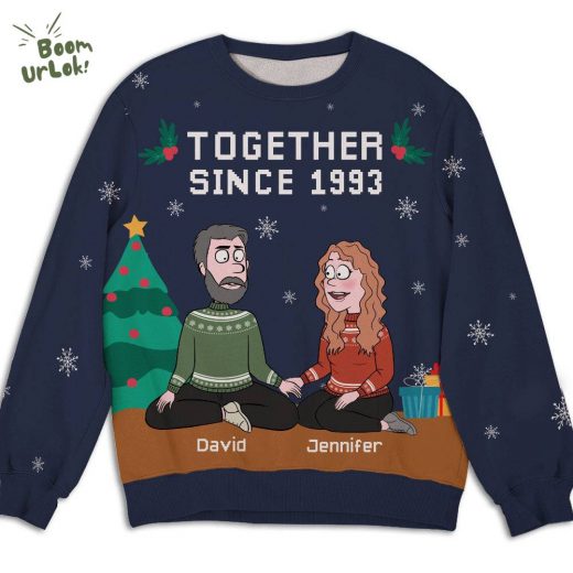 Personalized Couple Sweatshirt – Together Since 1993 2024 Design