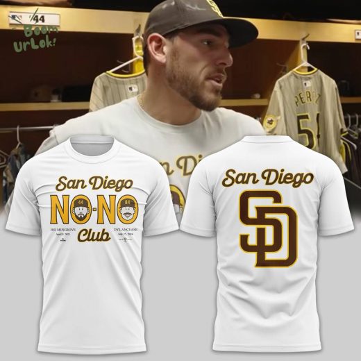 San Diego No-No Club White 2024 Special Design T-Shirt – MLB Unique Shirt