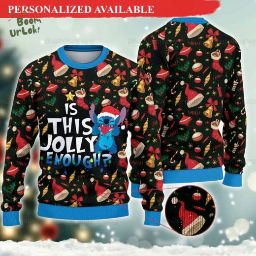 Stitch Santa Christmas Ugly Christmas Sweater 2024