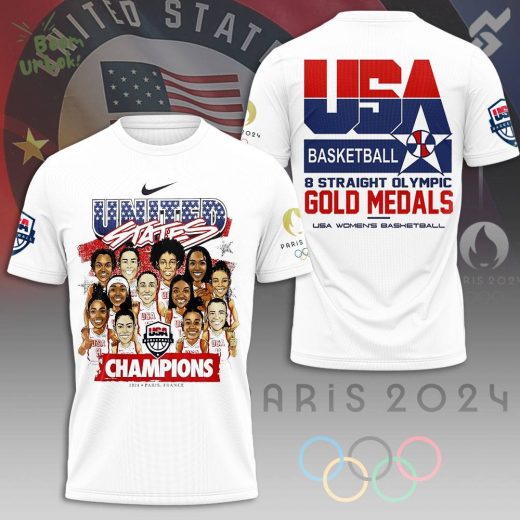 USA Basketball Women’s National Champion 3D T-Shirt – Team USA Shirt