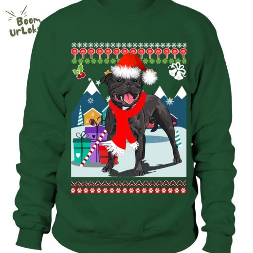 Unisex Christmas Staffy Sweatshirt