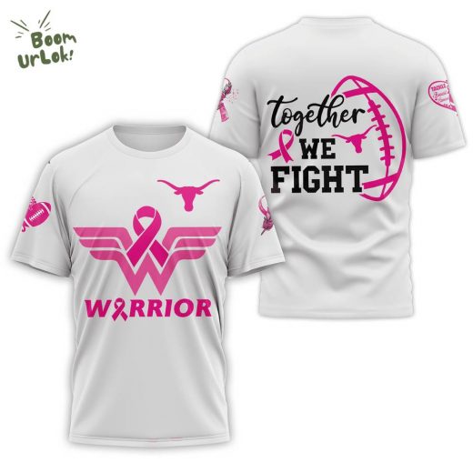 Warrior Together We Fight Cancer White T-Shirt New Design 2024 – Cancer Support Shirt