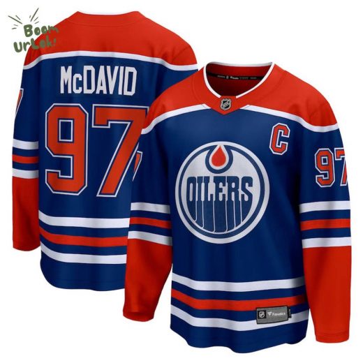 Connor McDavid Edmonton Oilers Royal Breakaway Home NHL Jersey