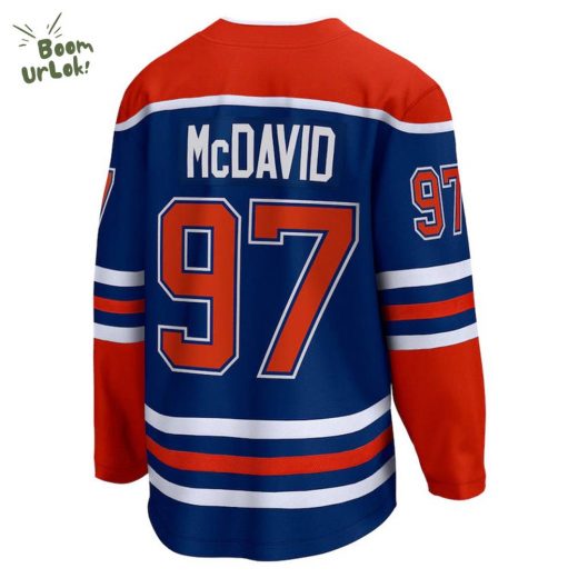 Connor McDavid Edmonton Oilers Royal Breakaway Home NHL Jersey