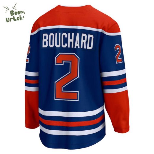 Evan Bouchard Edmonton Oilers Royal Breakaway Home NHL Jersey