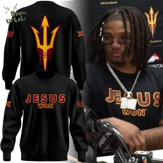 2024 Arizona State Sun Devils JESUS WON Limited Edition Sweatshirt (Version 3)