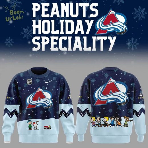 2024 Colorado Avalanche Peanuts & Snoopy Night Nike Sweatshirt