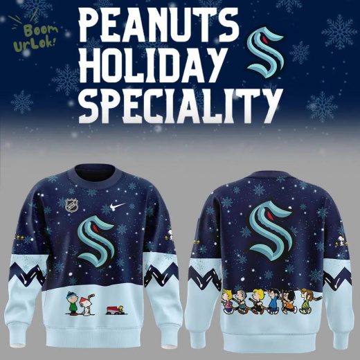 2024 Seattle Kraken Peanuts & Snoopy Night Nike Sweatshirt