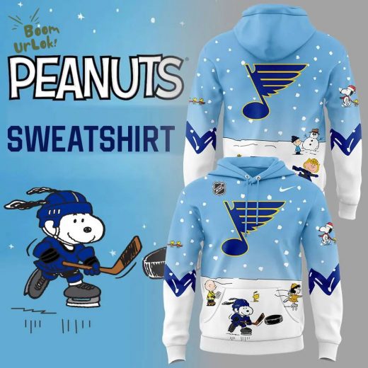 2024 St. Louis Blues Peanuts & Snoopy Night Nike Hoodie