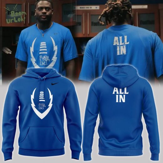 ALL IN Memphis Tigers 2024 Limited Edition Football Hoodie