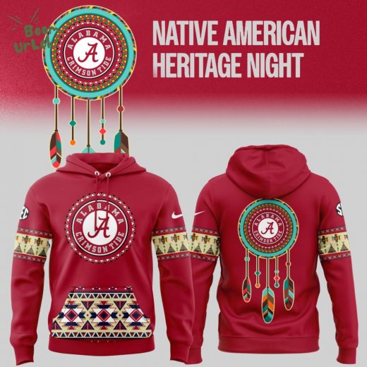 Alabama Crimson Tide Football Native American Heritage Hoodie – 2024 Edition