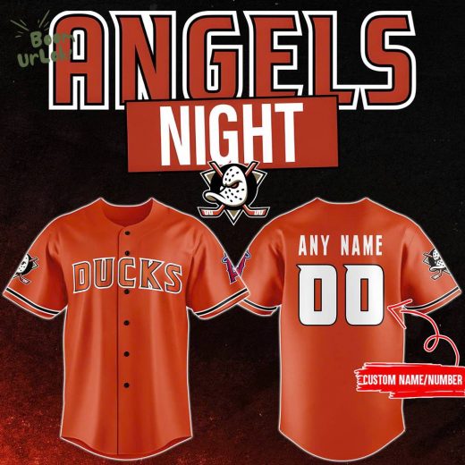 Anaheim Ducks x 2024 Angels Day Personalized Premium Jersey