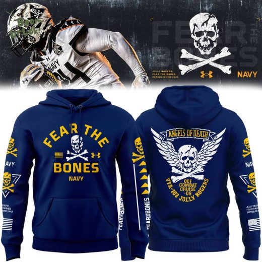 Angel of Death Jolly Rogers Navy Midshipmen Hoodie – 2024 Special Edition