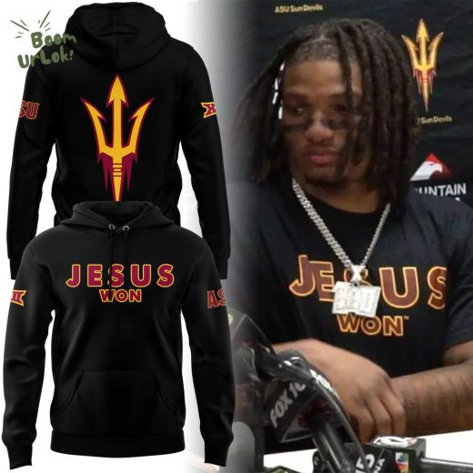 Arizona State Sun Devils 2024 JESUS WON Limited Edition Hoodie