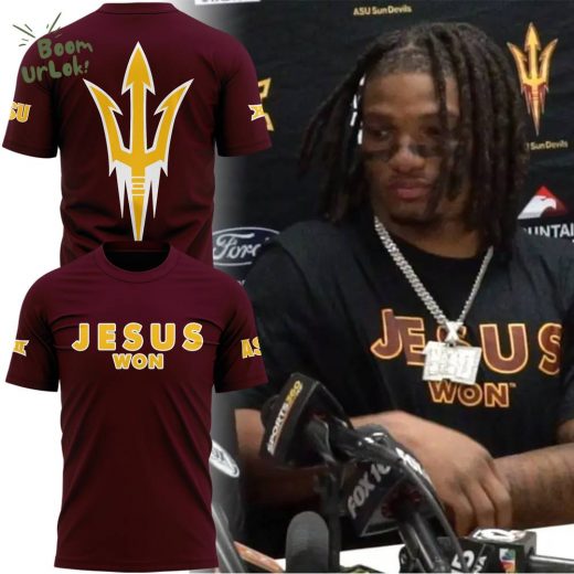 Arizona State Sun Devils JESUS WON 2024 Limited Edition T-Shirt (Version 1)