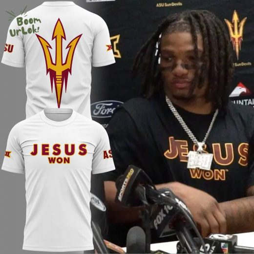 Arizona State Sun Devils JESUS WON 2024 Limited Edition T-Shirt (Version 2)