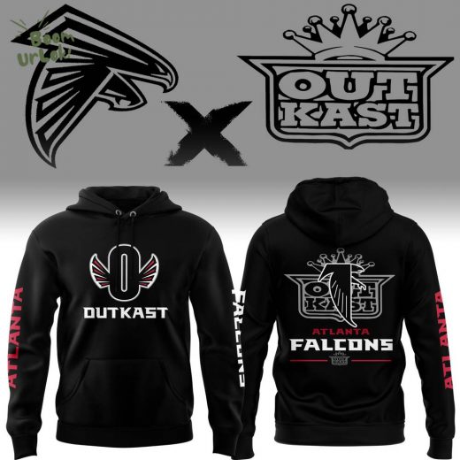 Atlanta Falcons Limited Edition x OutKast Black Hoodie – 2024